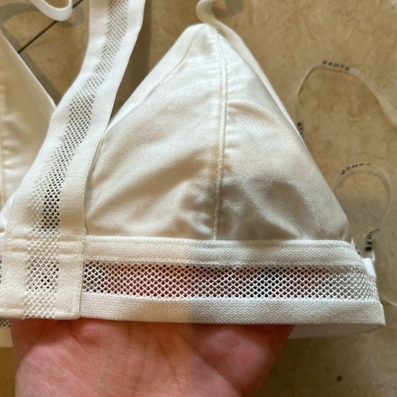 White choker mesh high waisted bikini set- New With Tags - Picture 5 of 10